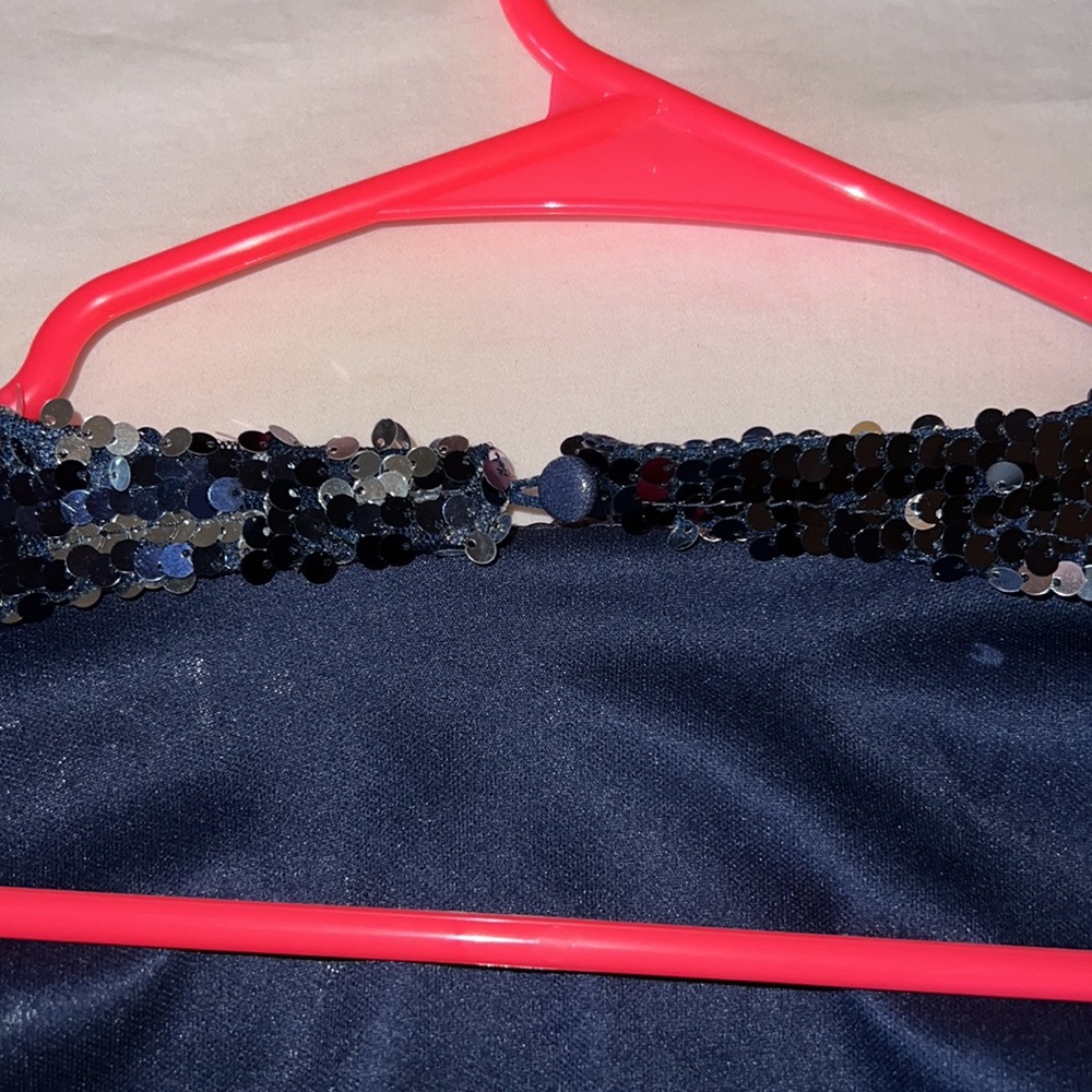 Superdown Sequin Navy Mini Dress - image 6